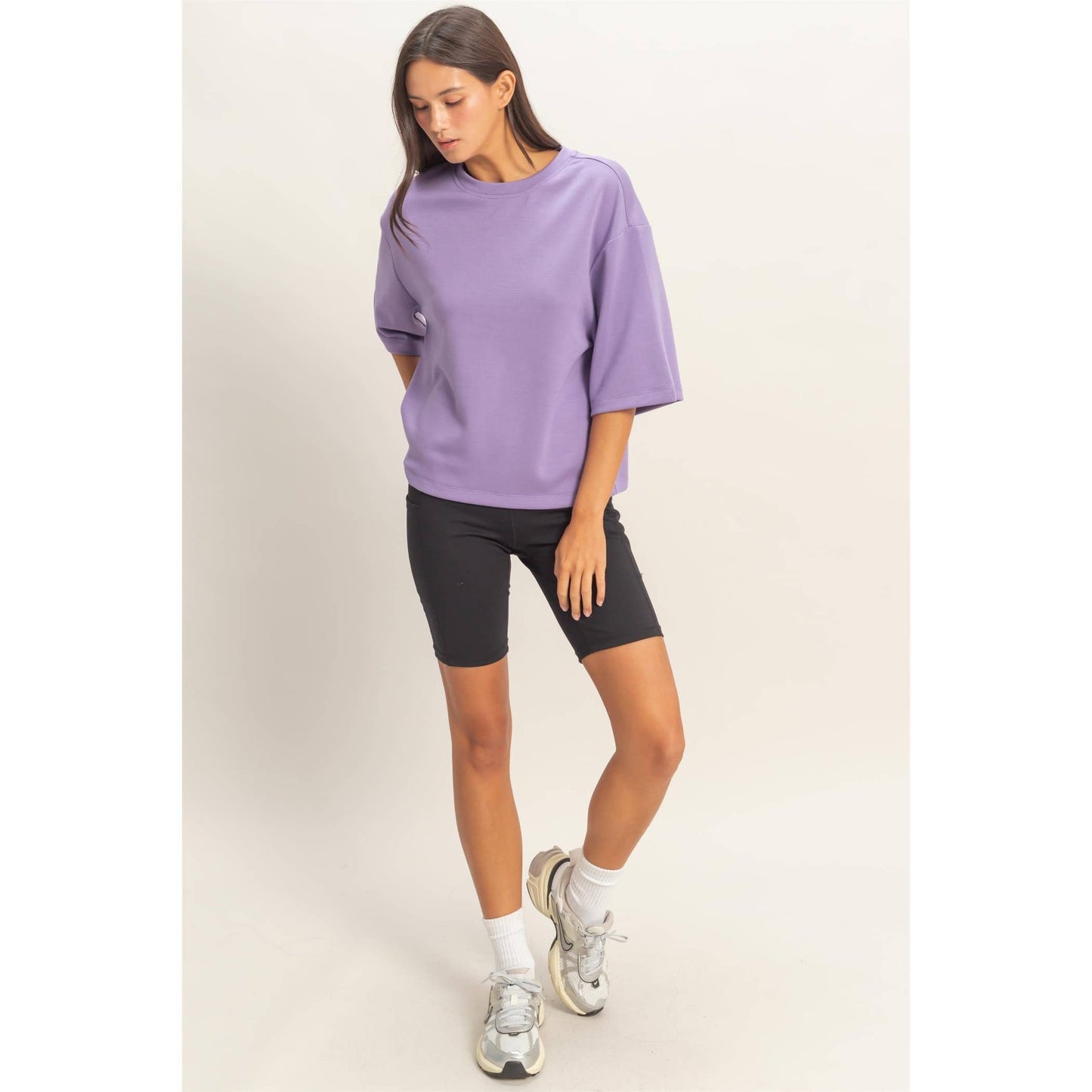 Scuba Short Sleeve Boxy Top