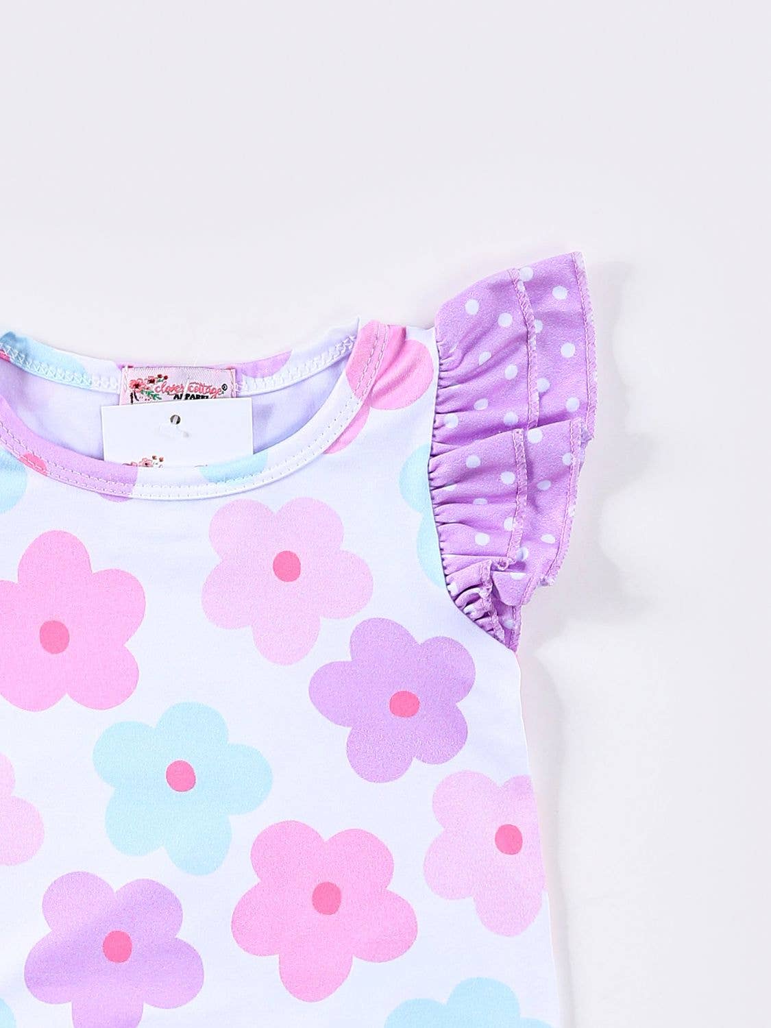 Purple Daisy Baby Romper