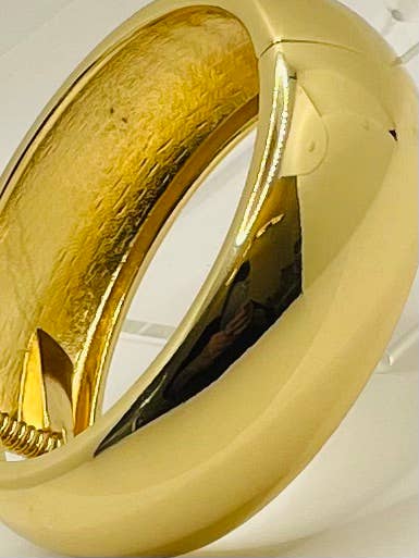 GOLDEN - Bold Cuff w/Hinge (shiny gold) BBR96
