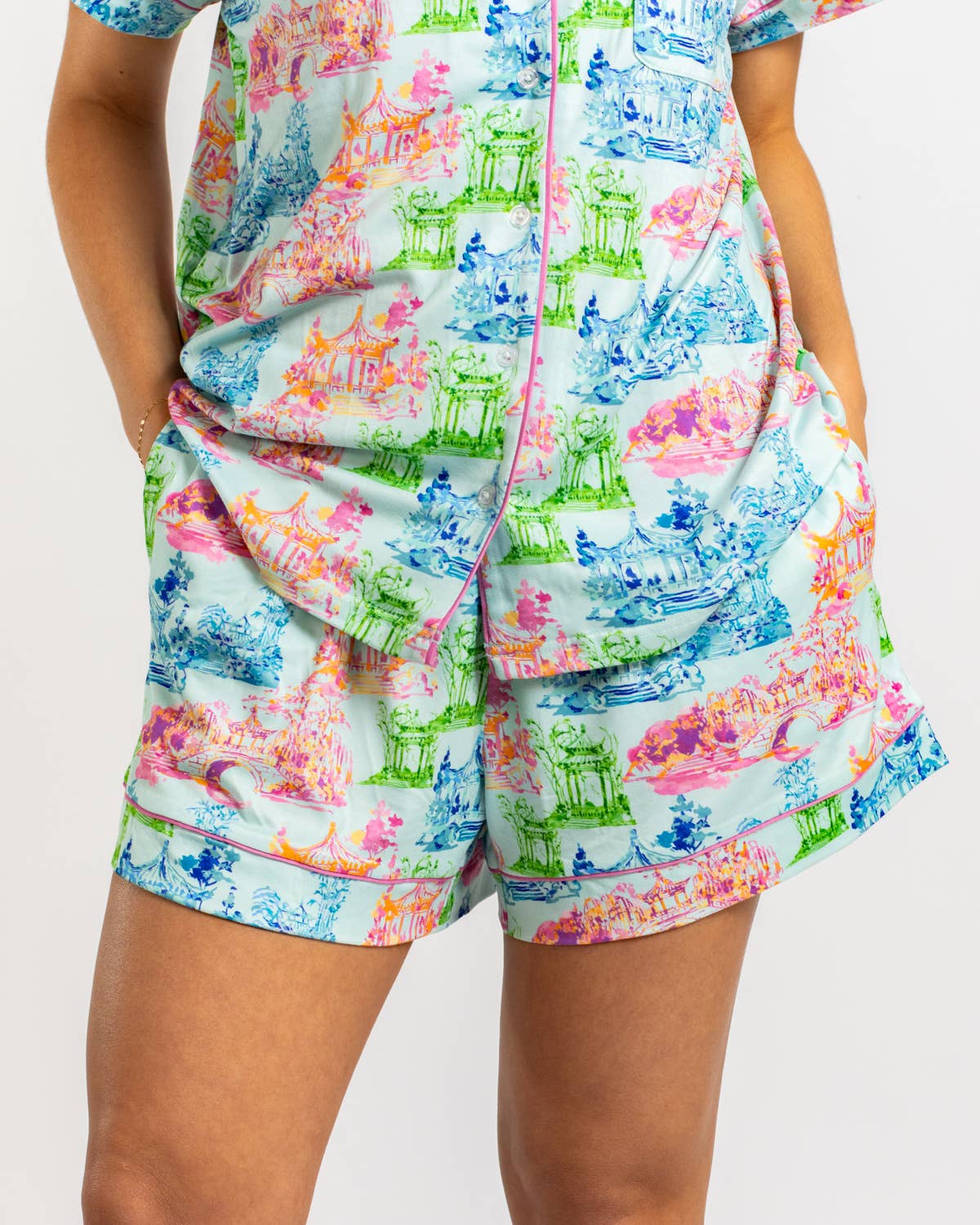 Maya Sleep Shorts   Aqua/Multi    -Asst.