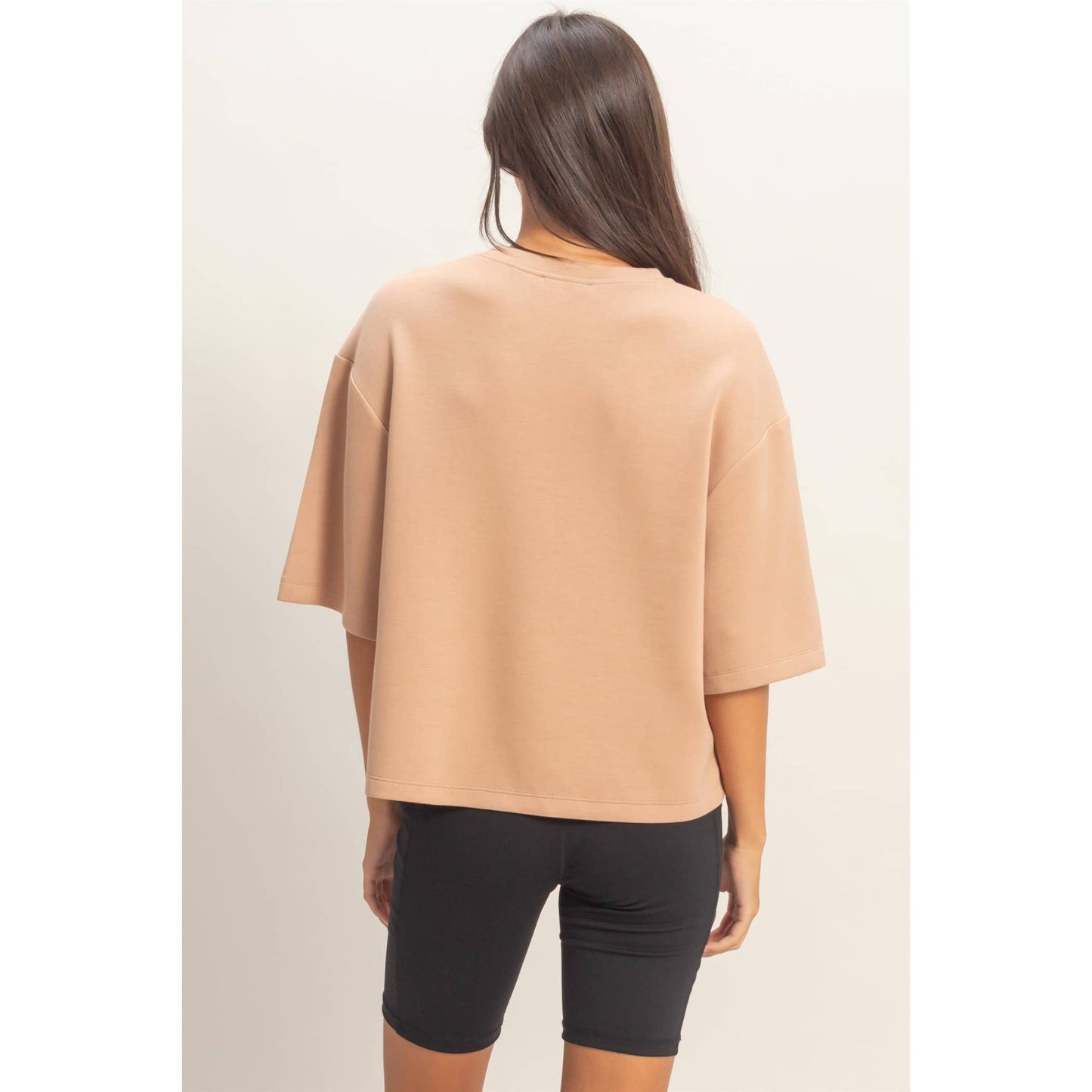 Scuba Short Sleeve Boxy Top