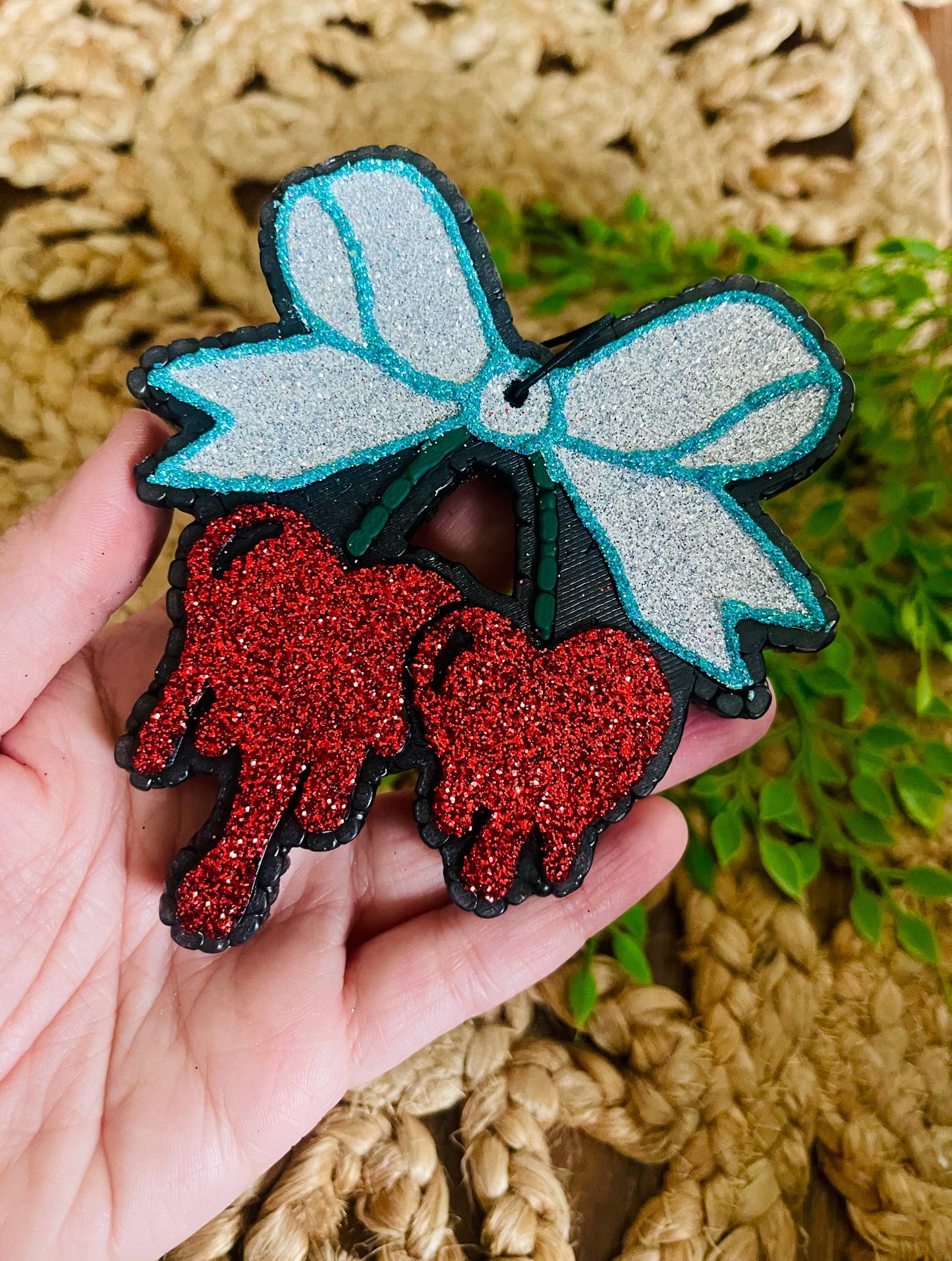 Heart Drip Cherries Car Freshie