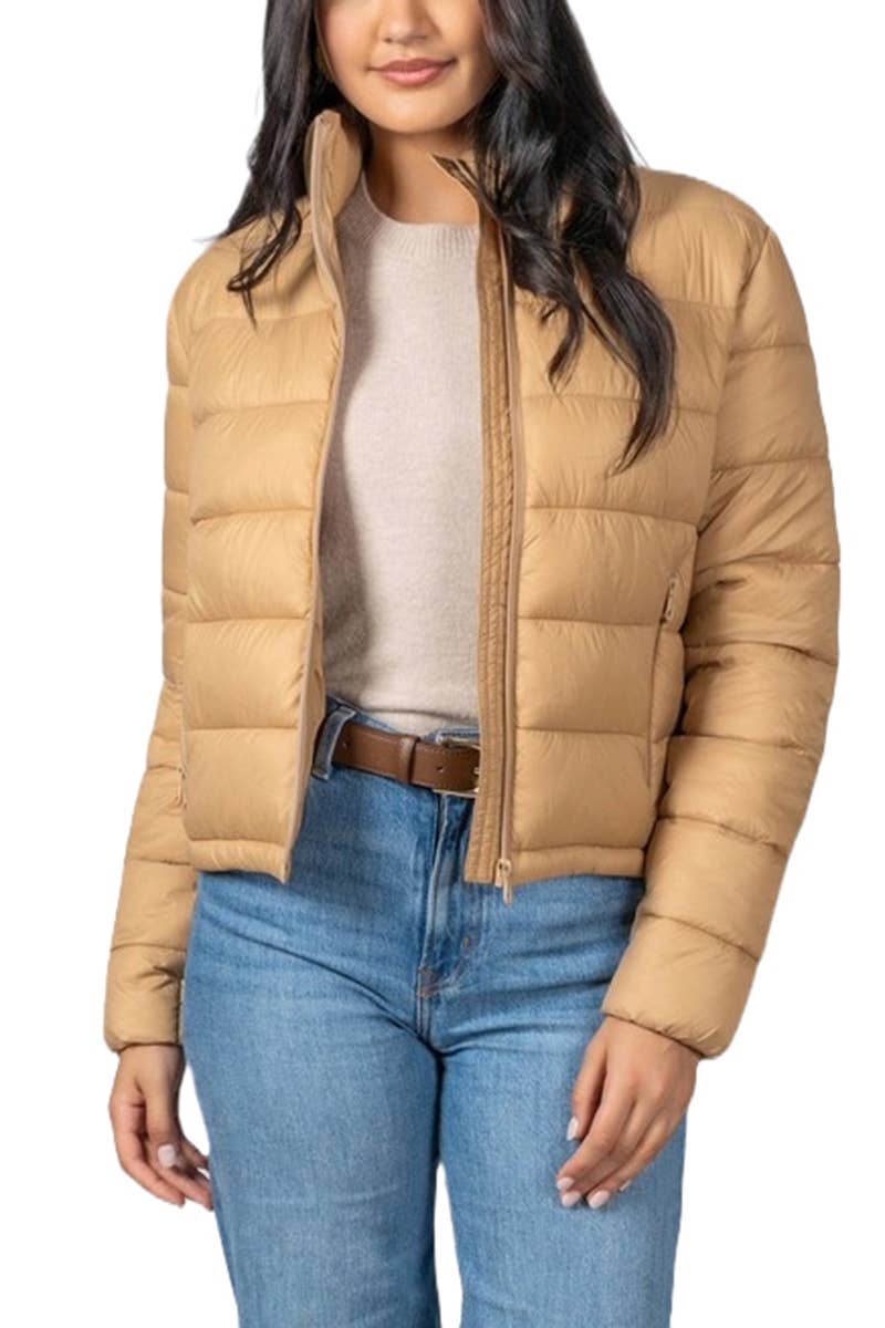 Junior Quilted Nylon Puffer Jacket