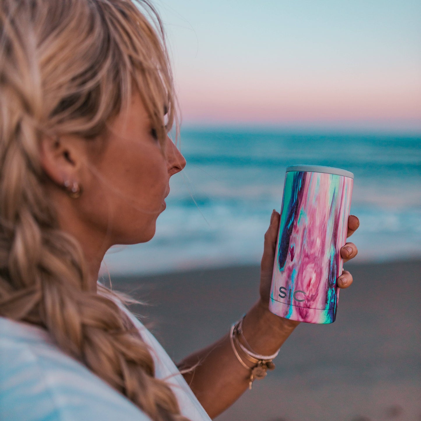 SIC Slim Can Cooler | Cotton Candy