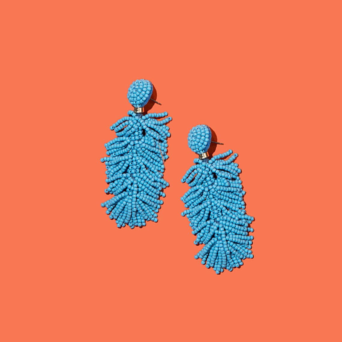 Custom Beaded Tiered Tassel Earrings | Tassel Earring