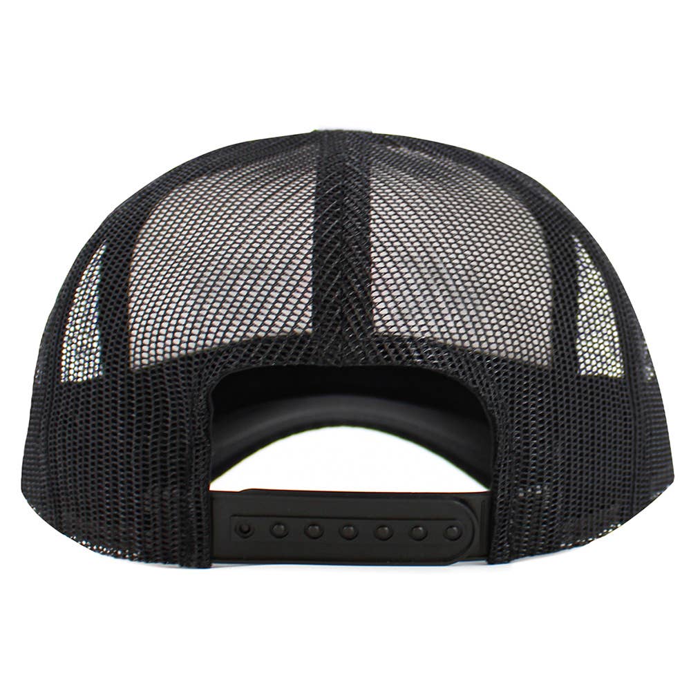 DOG MOM Message Paw Embroidered Mesh Back Trucker Hat
