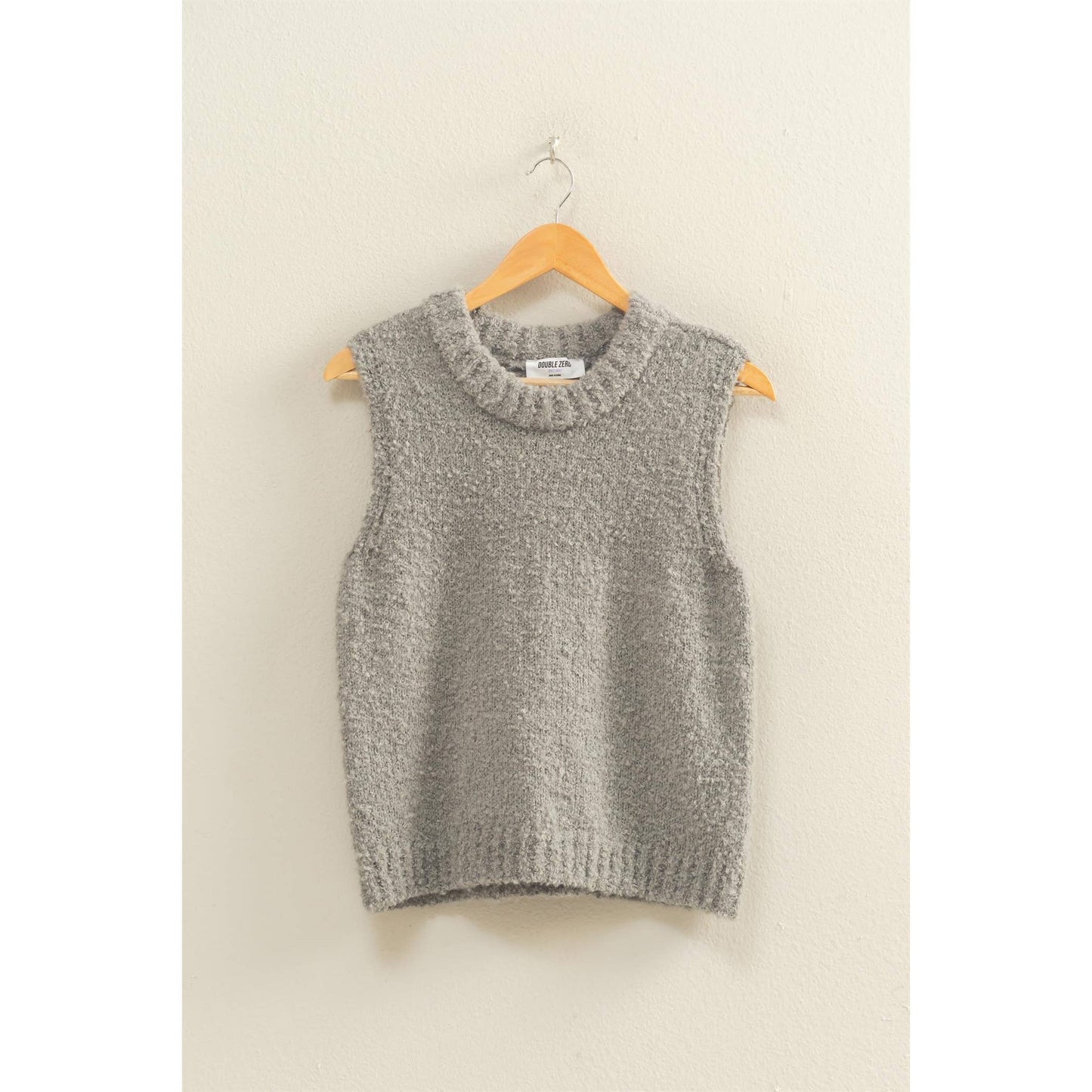 Crew Neck Sleeveless Sweater