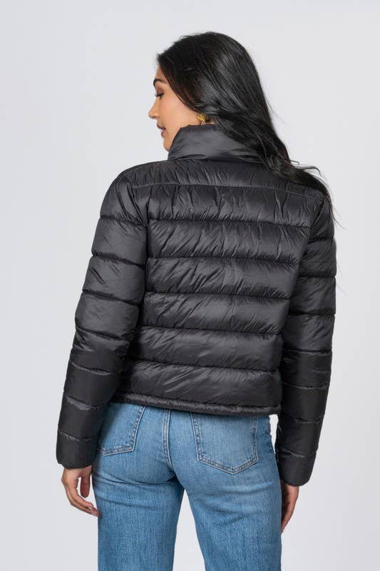 Junior Quilted Nylon Puffer Jacket