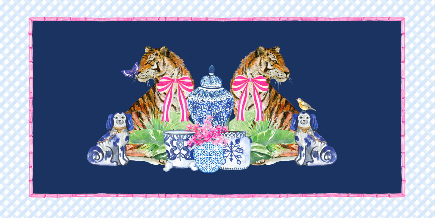 5.5x11 CHINOISERIE trinket tray insert set of 5