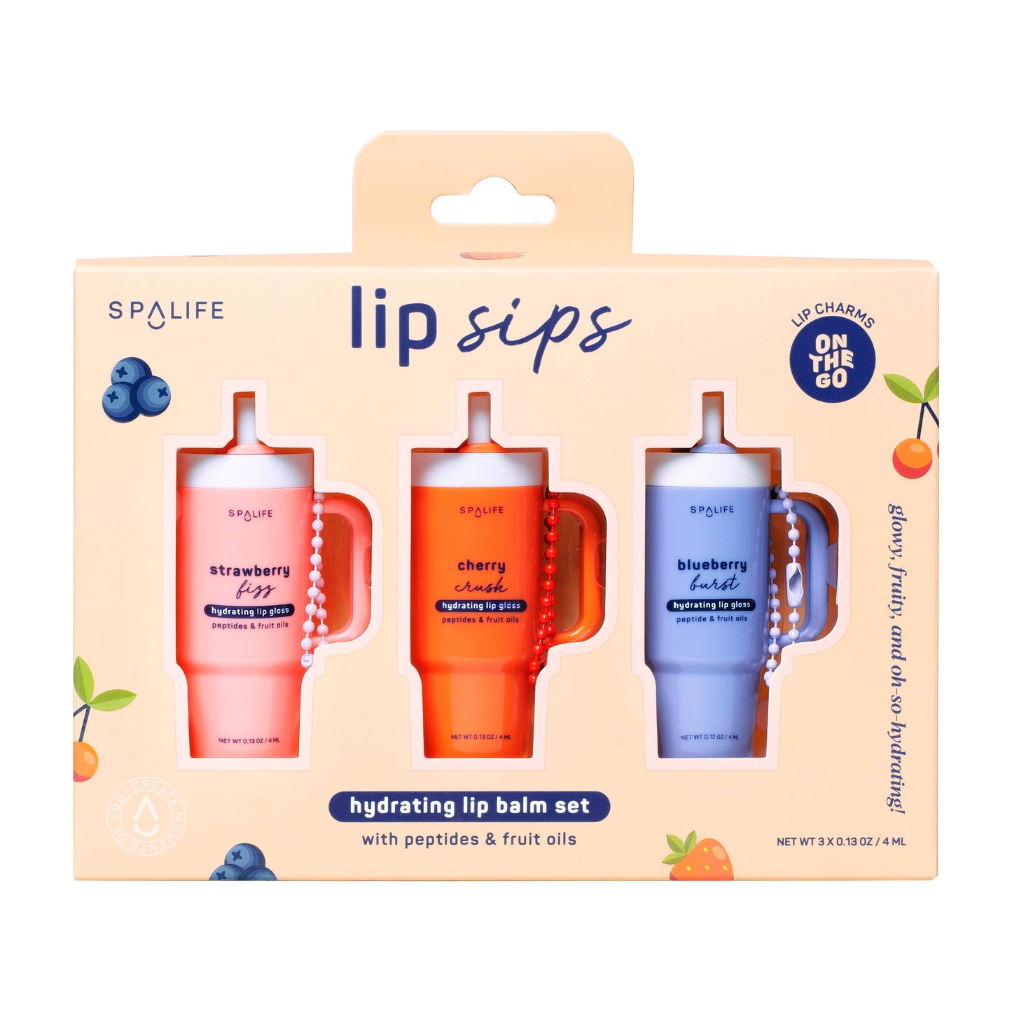 Lip Sips Hydrating Lip Balm Set (Stanley-Inspired Cup Shape
