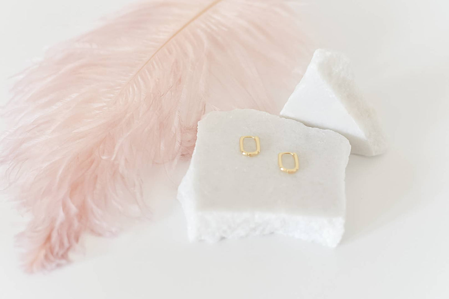 The Brileigh hoops 18k gold plated earrings-huggies