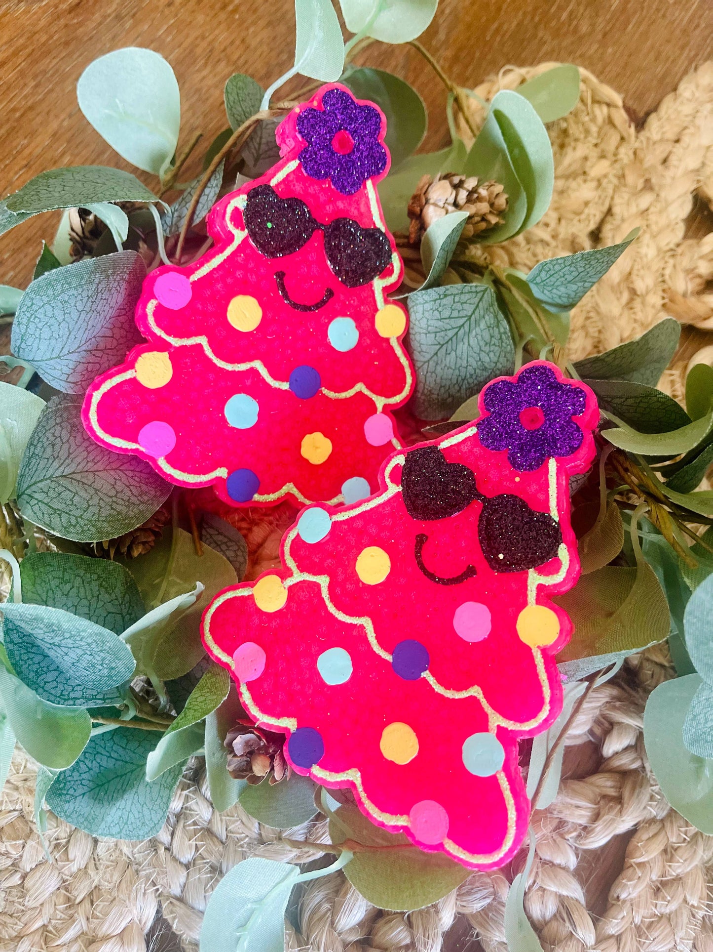 Retro Christmas Tree Car Freshie 