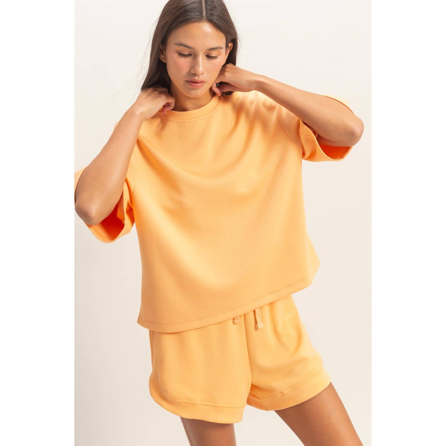 Scuba Short Sleeve Boxy Top
