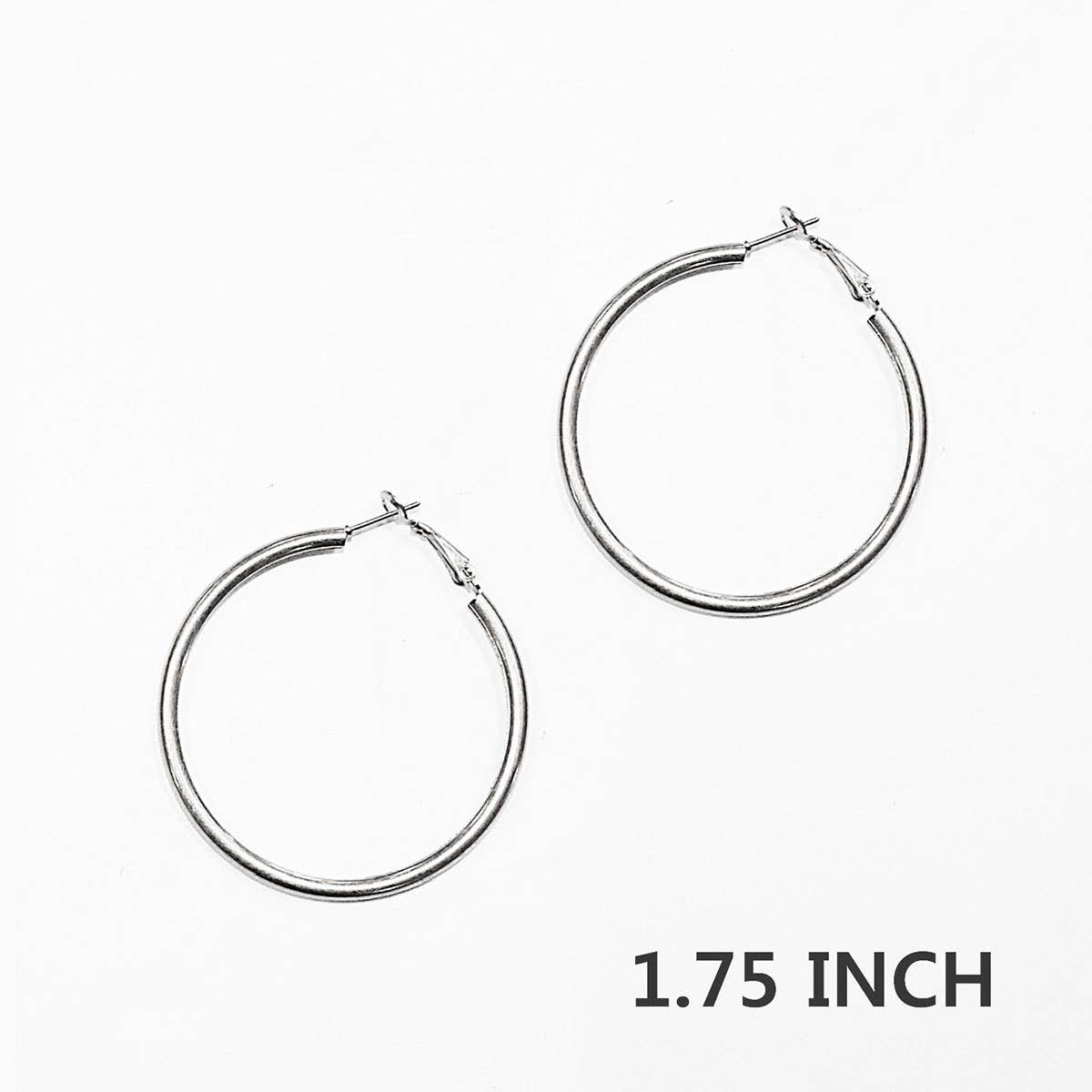 Worn Silver Hoop Earring