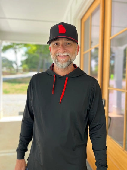 Red and Black State Hoodie