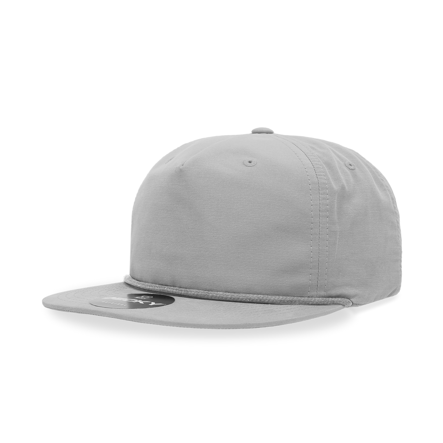 Decky 6032 Classic Rope Cap, 5 Panel Flat Bill Hat, Snapback