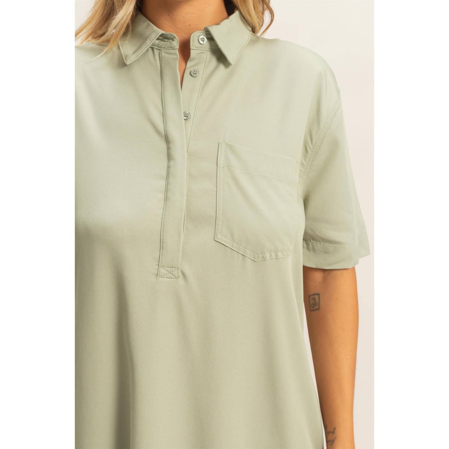 Collared Shirt Dress