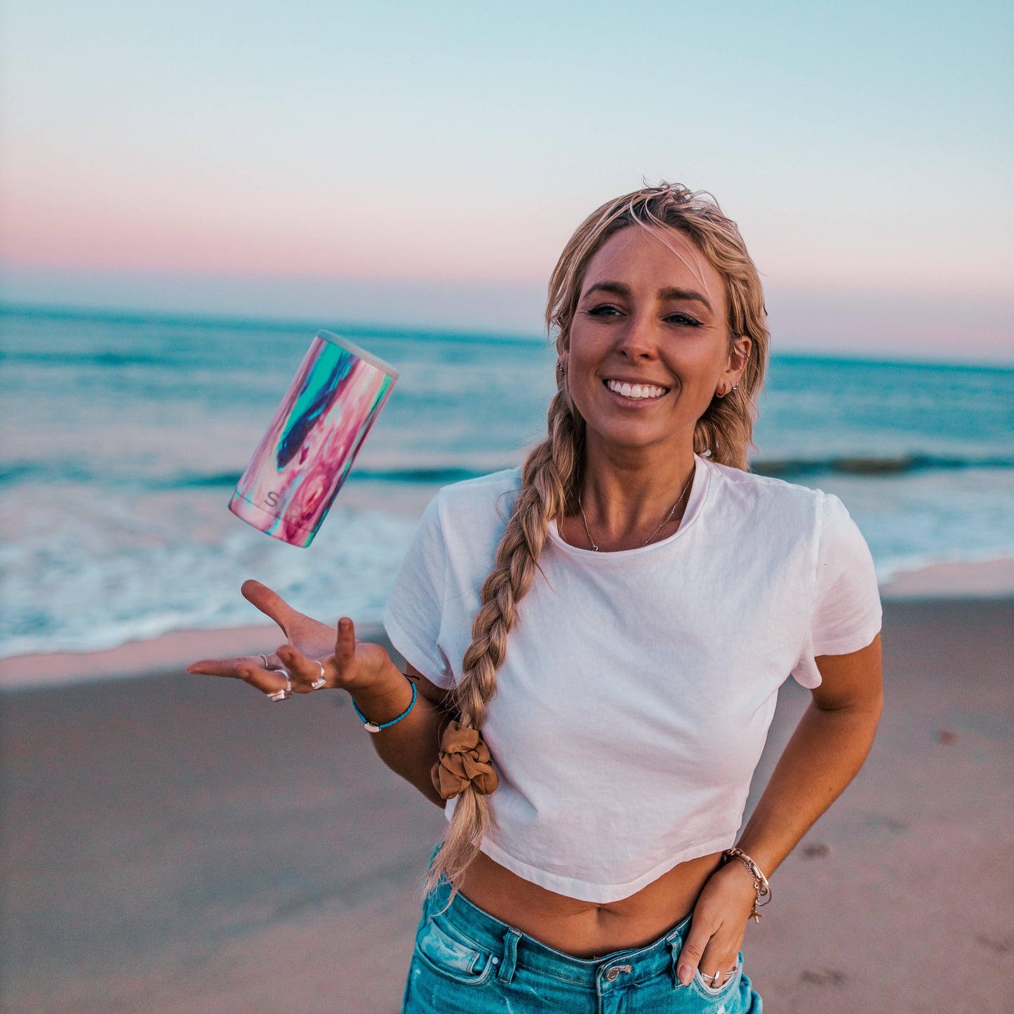 SIC Slim Can Cooler | Cotton Candy