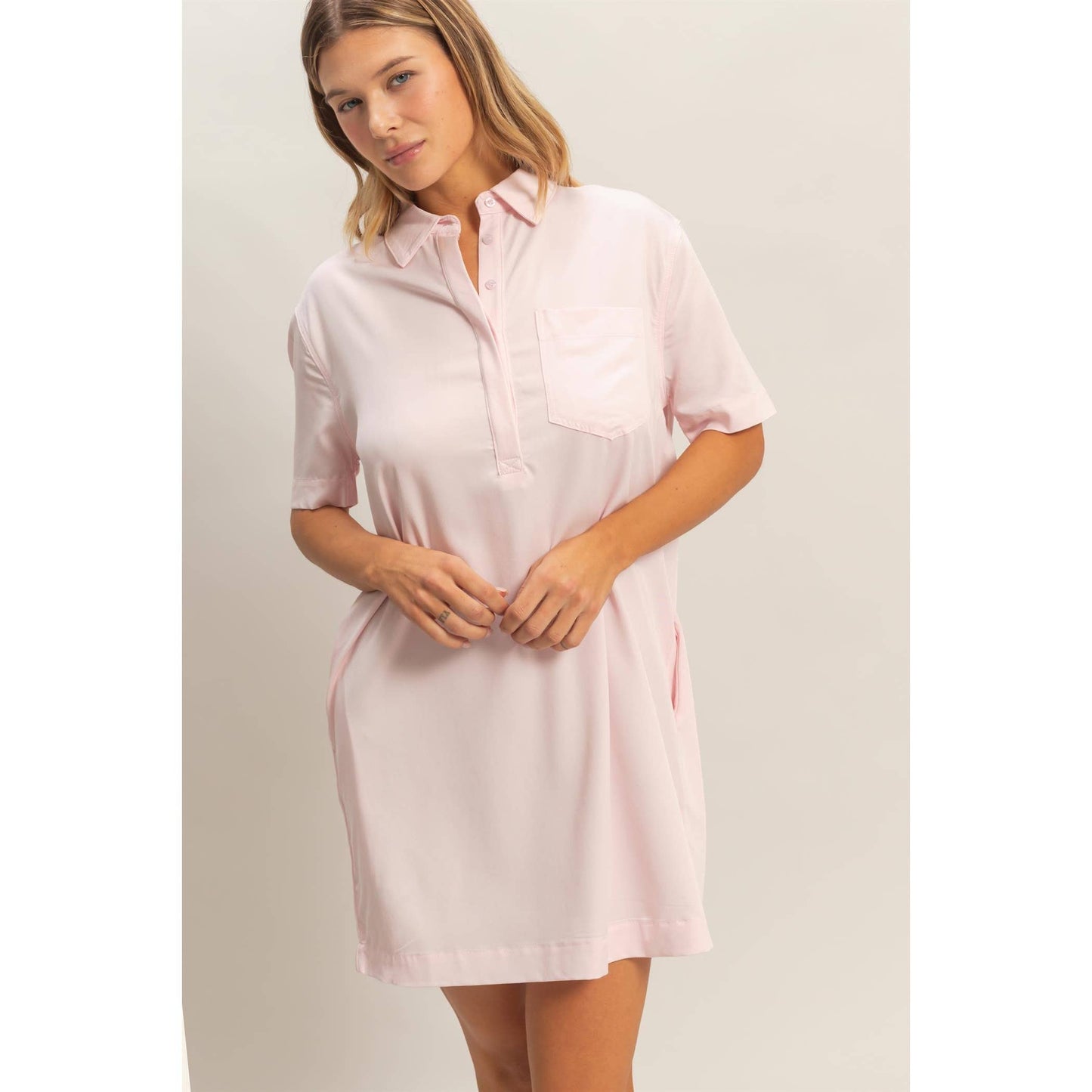 Collared Shirt Dress