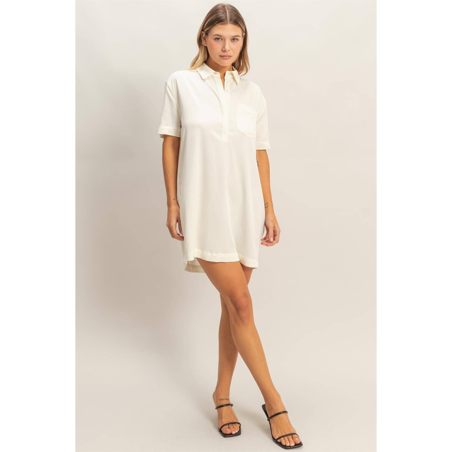 Collared Shirt Dress