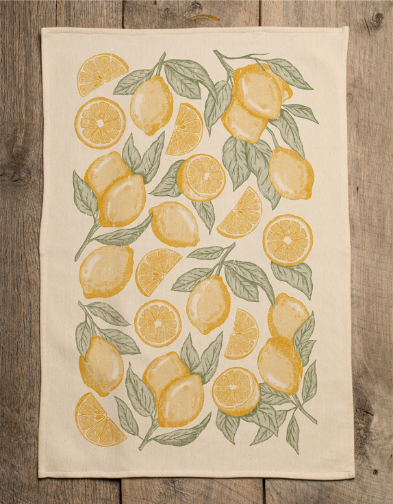 Lemon Pattern - Kitchen Towel