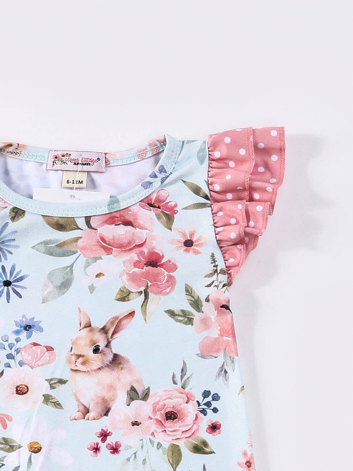 Floral Snuggle Bunny Baby Romper