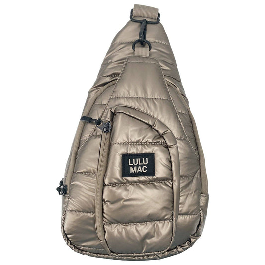 MP-5029 Puffer Metallic Sling Bag-Olive