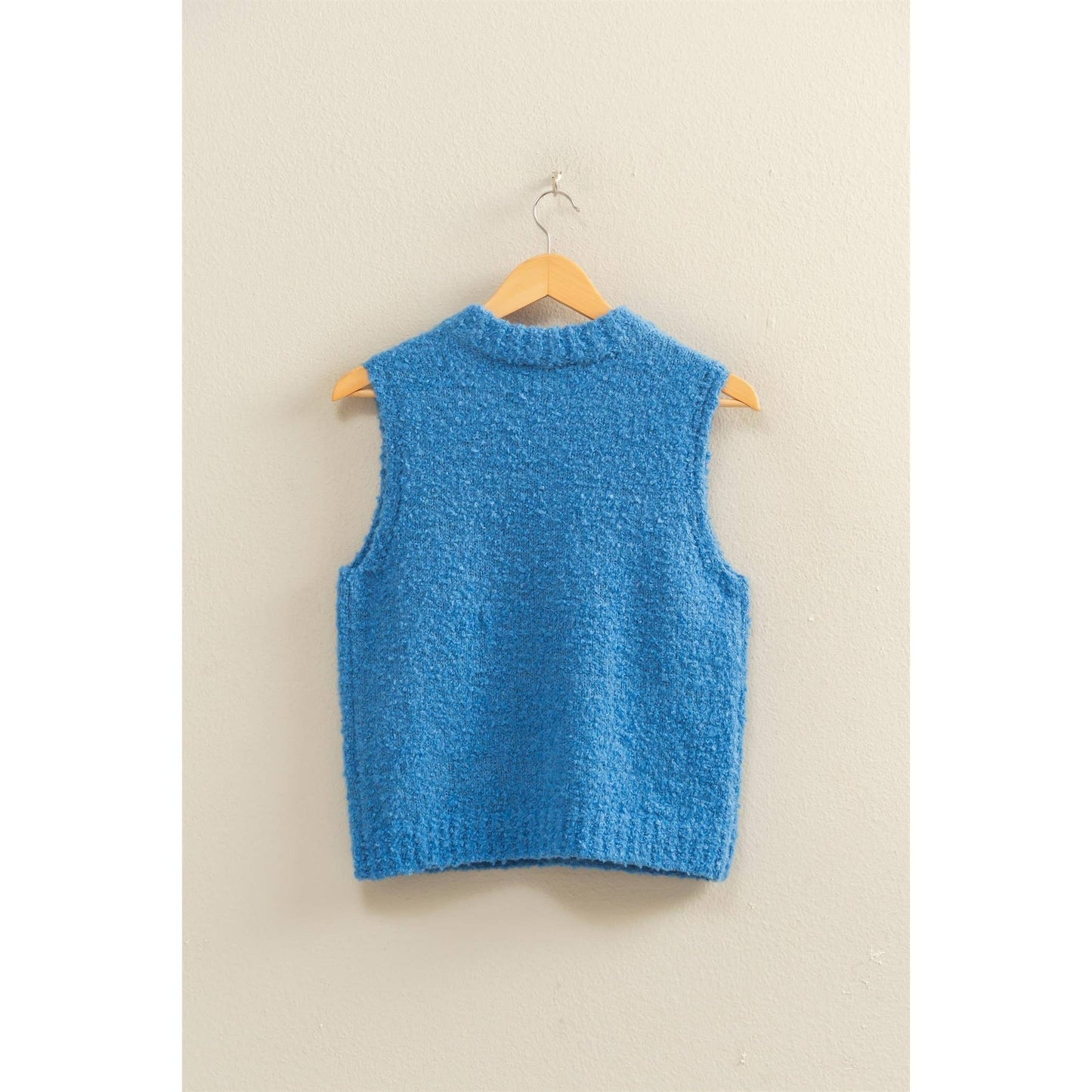 Crew Neck Sleeveless Sweater