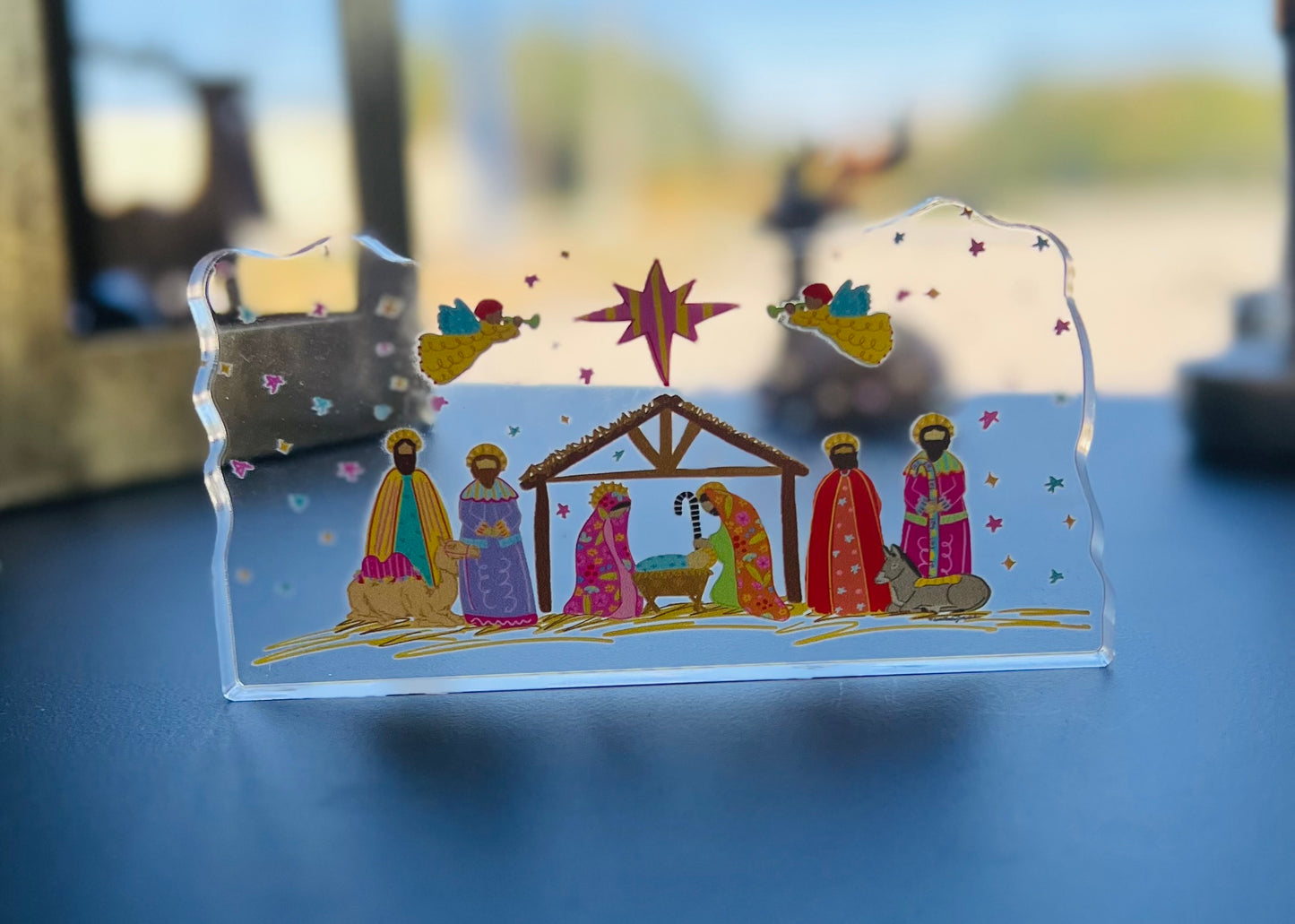 Colorful Nativity Small Acrylic Set