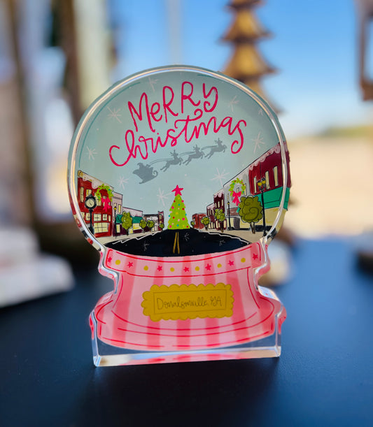 Large Pink Snowglobe