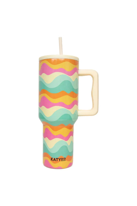 NEON ABSTRACT COLORS DRINK TUMBLER