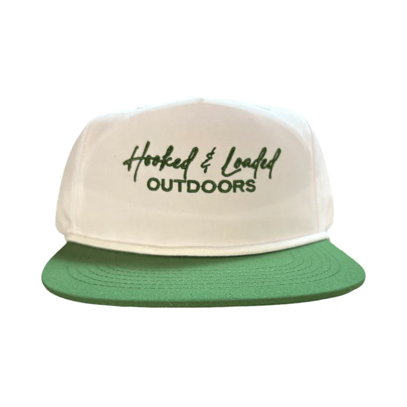 HLO - White/Green Rope Hat