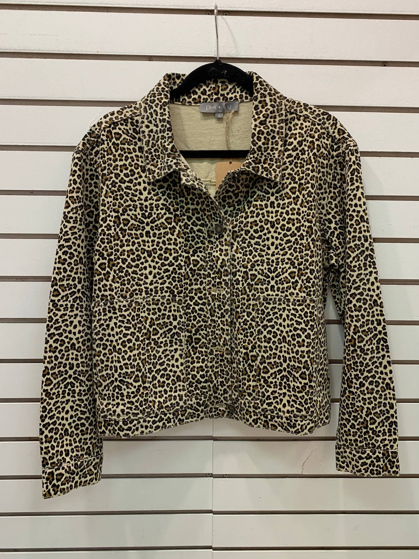 Leopard Print, Animal Print Denim Jacket