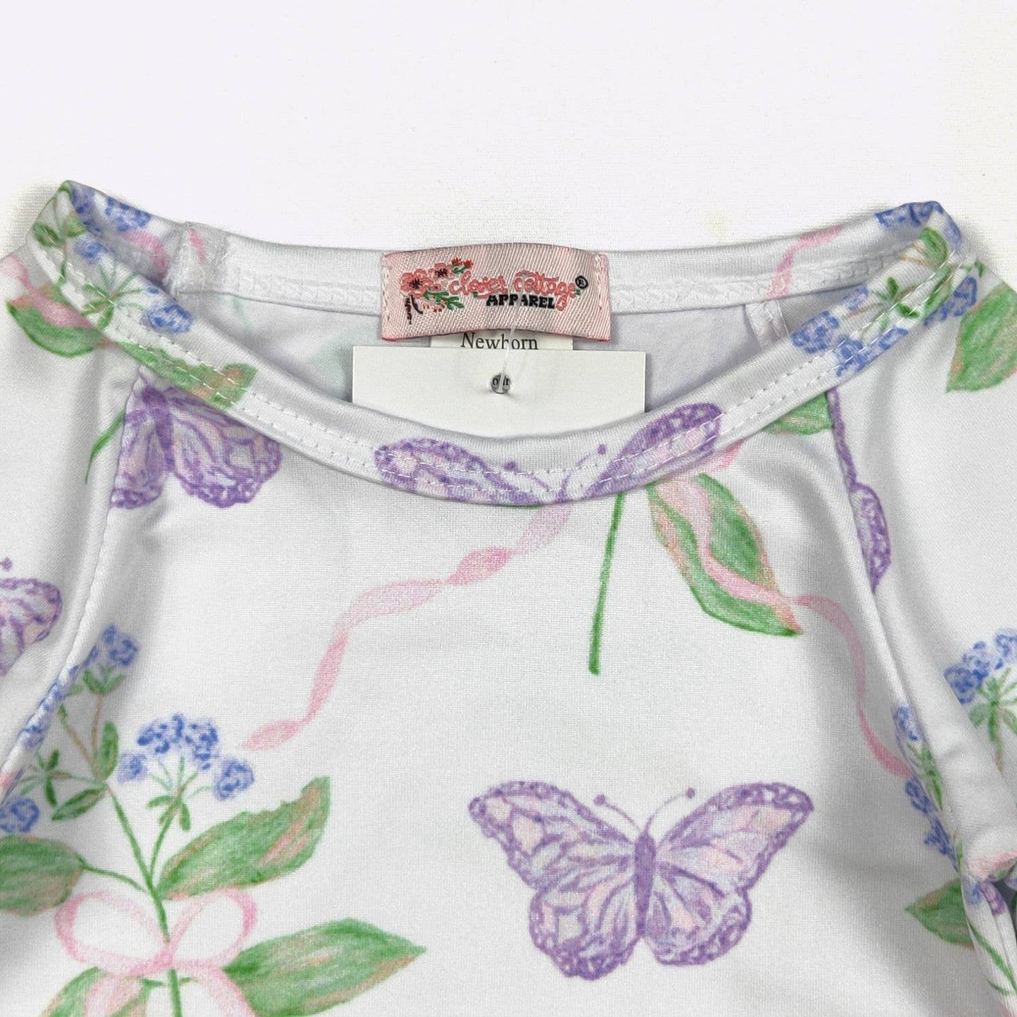 Violet Butterfly Baby Gown