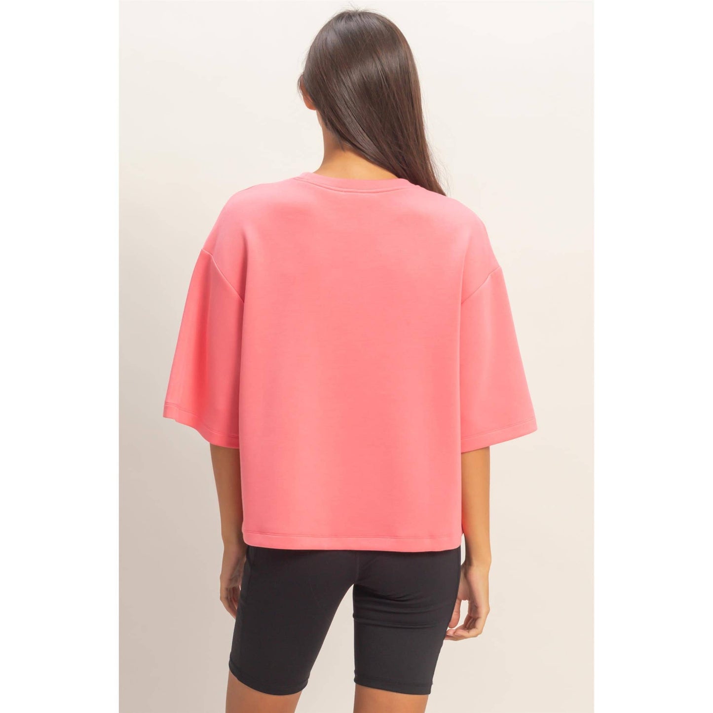 Scuba Short Sleeve Boxy Top