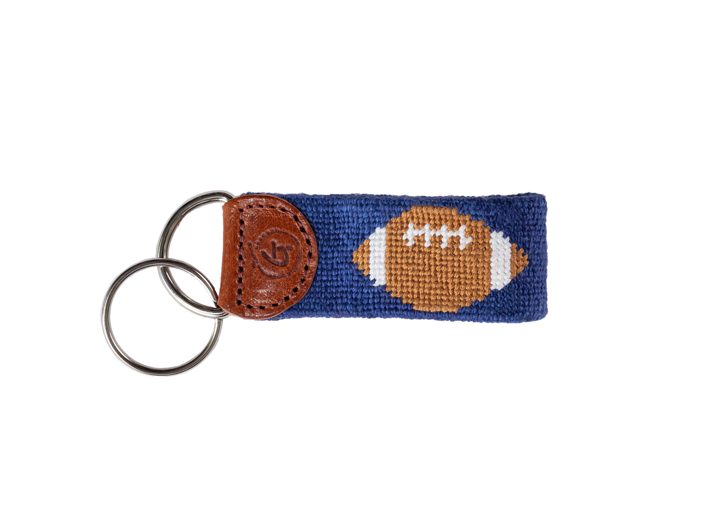Tailgate Lovers Needlepoint Keychain