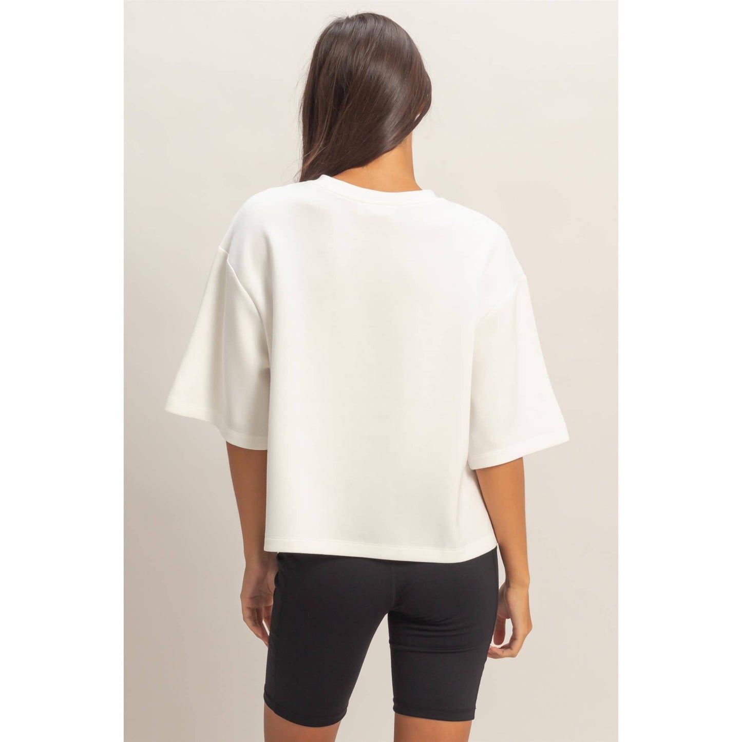 Scuba Short Sleeve Boxy Top