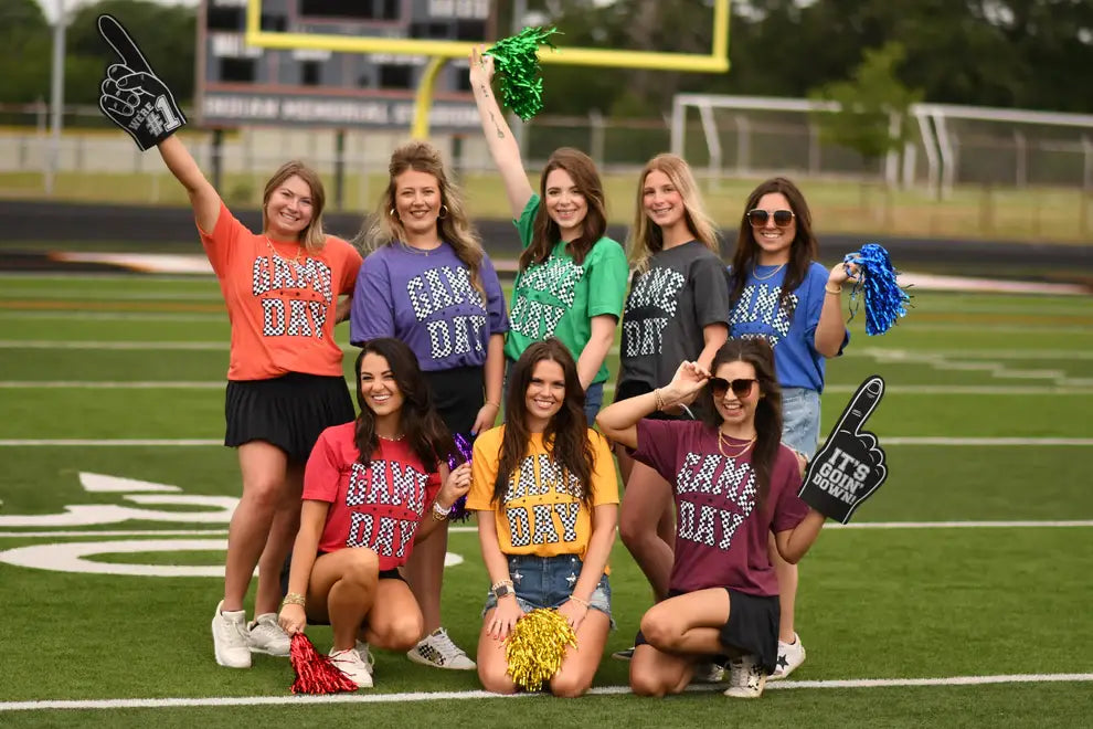 RTS Green Checkered Game Day Tee
