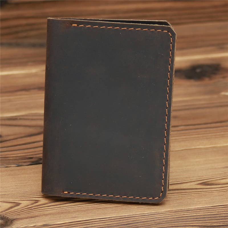 Genuine Leather Wallet, Handmade Wallet with ID Window
