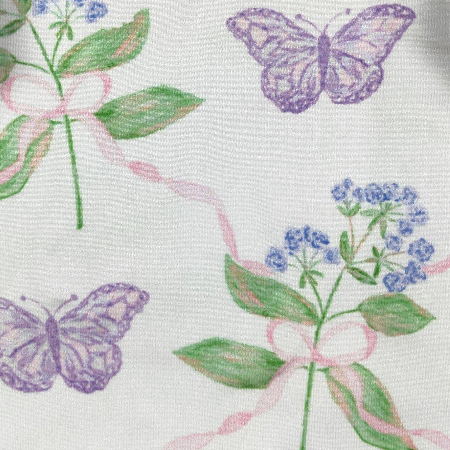 Violet Butterfly Baby Gown