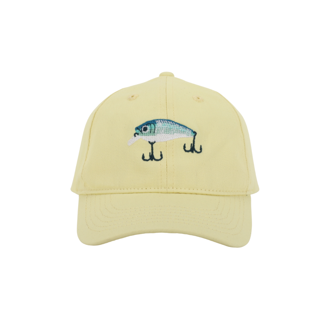 Kids Hat for Ages 1-10, Cognac Leather Strap, Lure