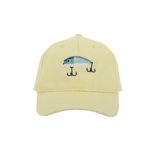 Kids Hat for Ages 1-10, Cognac Leather Strap, Lure
