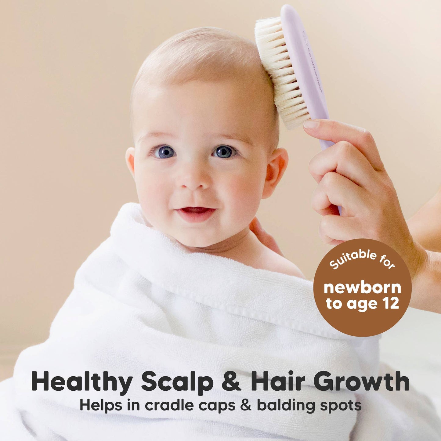 KeaBabies Baby Hair Brush and Comb Set