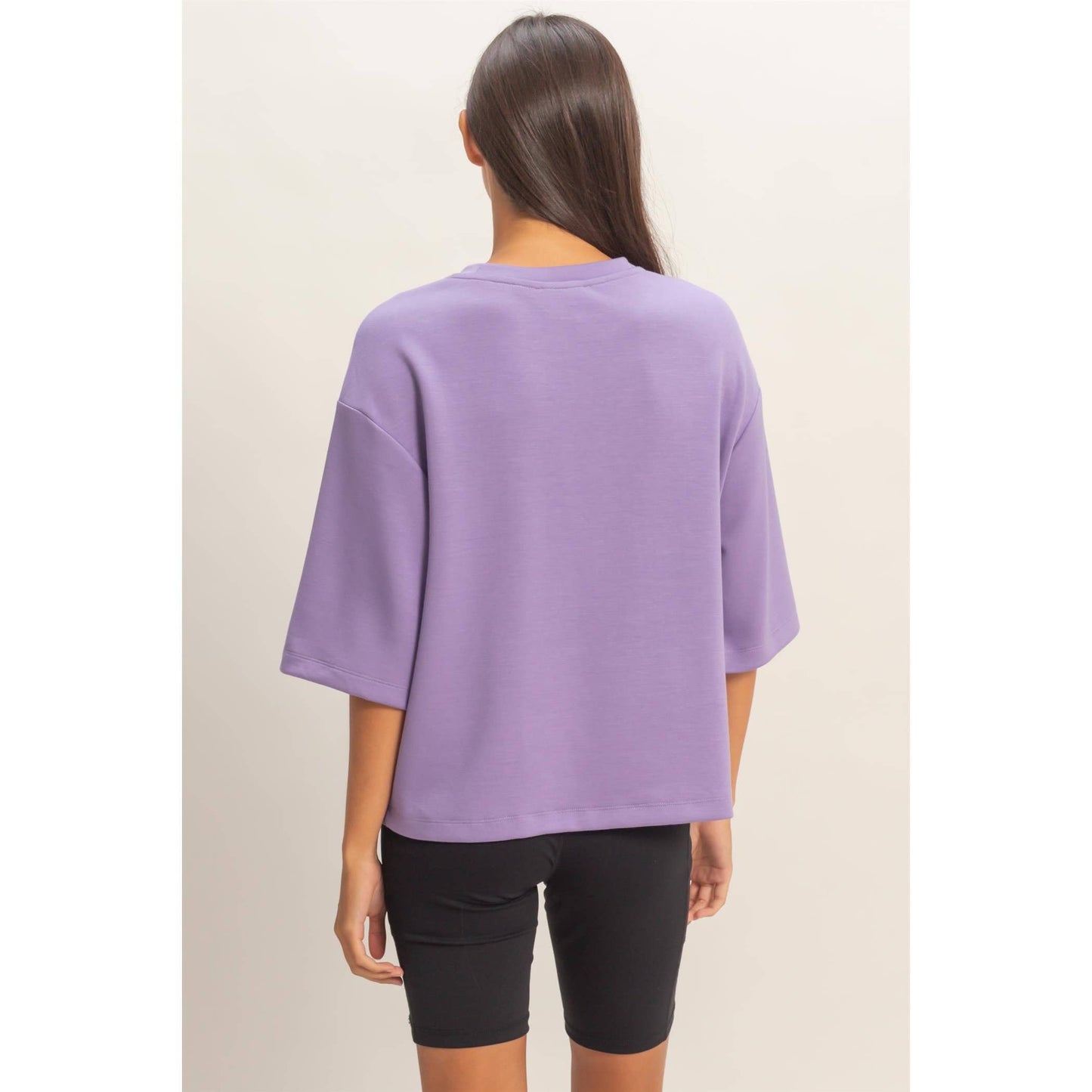 Scuba Short Sleeve Boxy Top