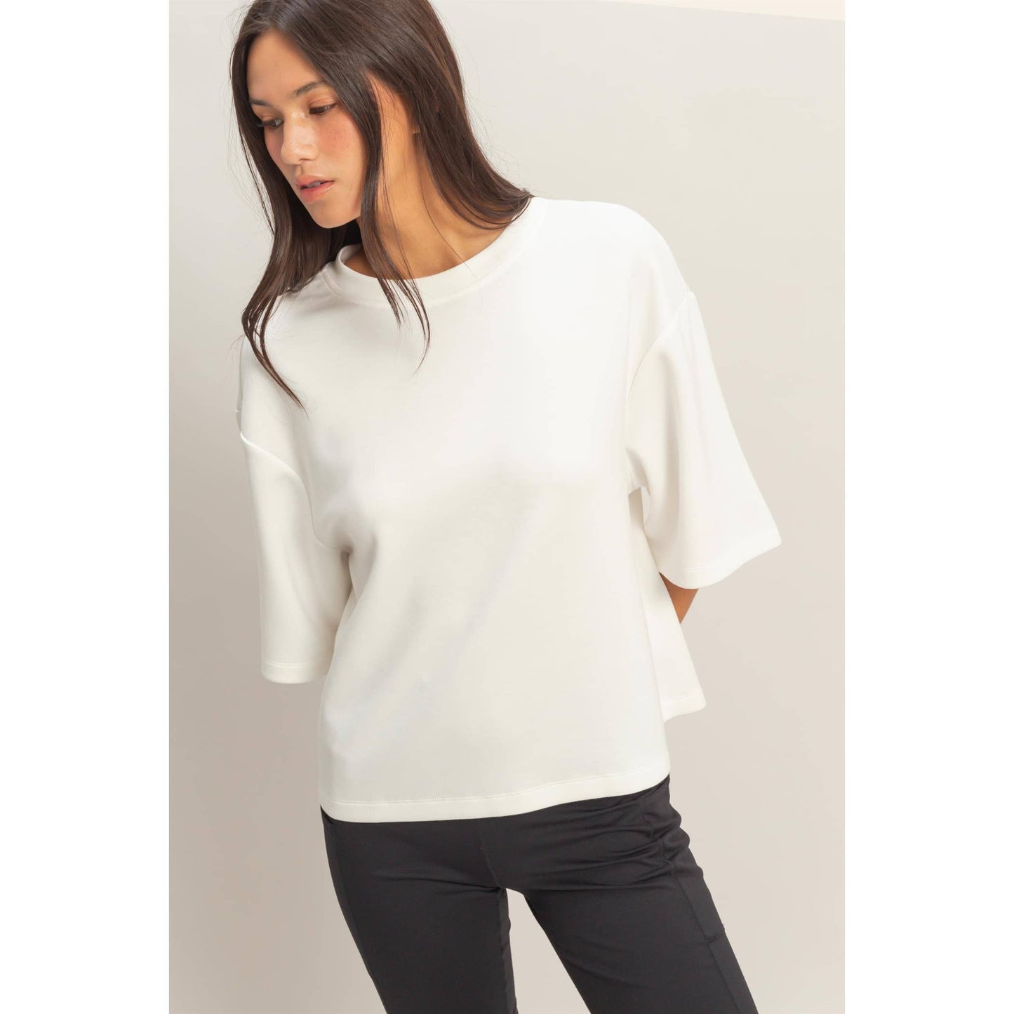 Scuba Short Sleeve Boxy Top