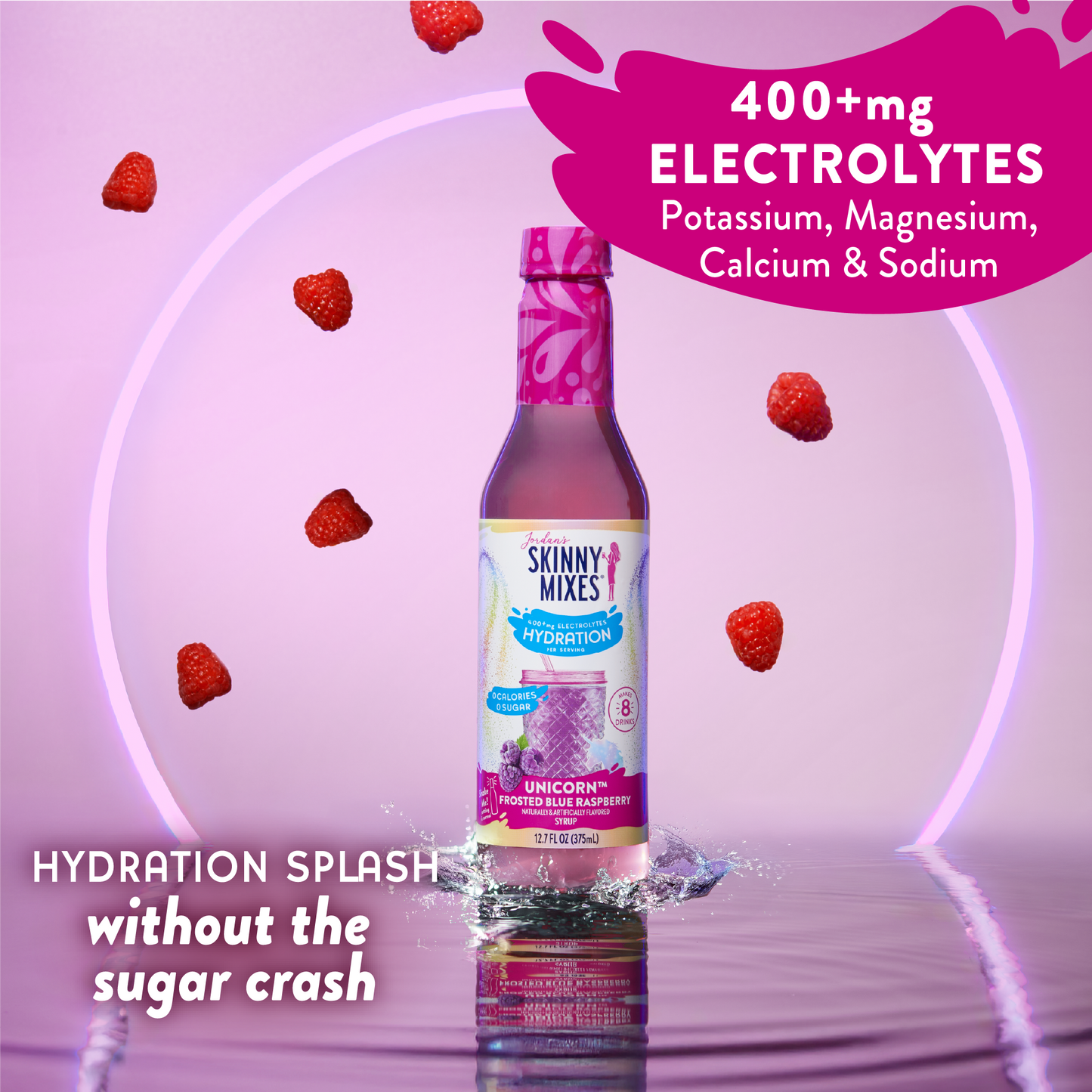 Sugar Free Unicorn Hydration Syrup with Electrolytes 375 ml