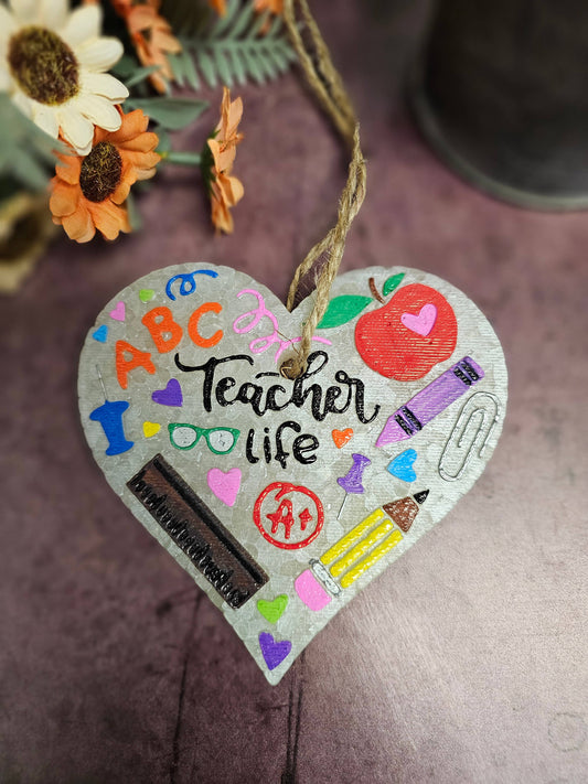 Teacher Heart Freshie