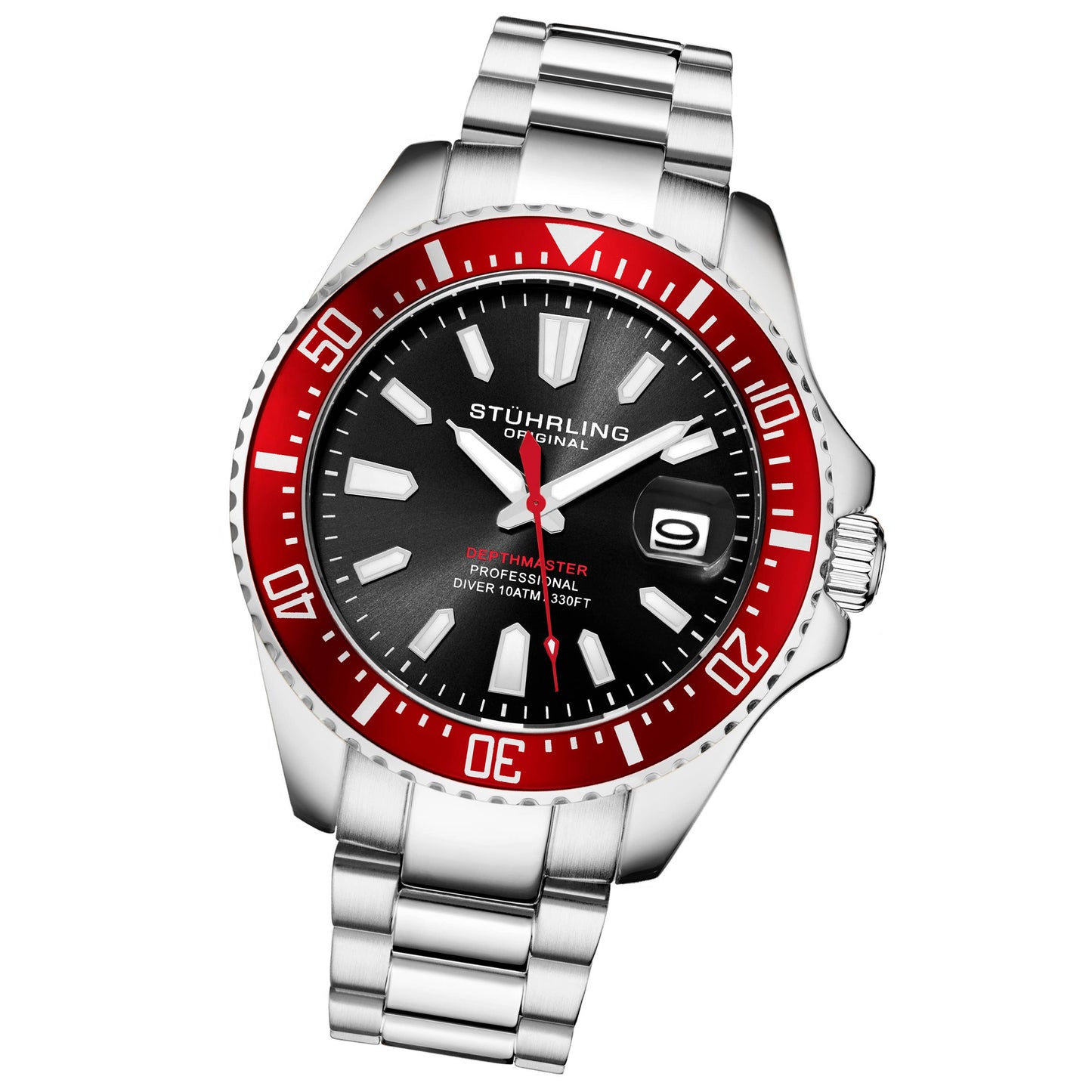 Depthmaster 3950A Quartz Diver - Red Bezel