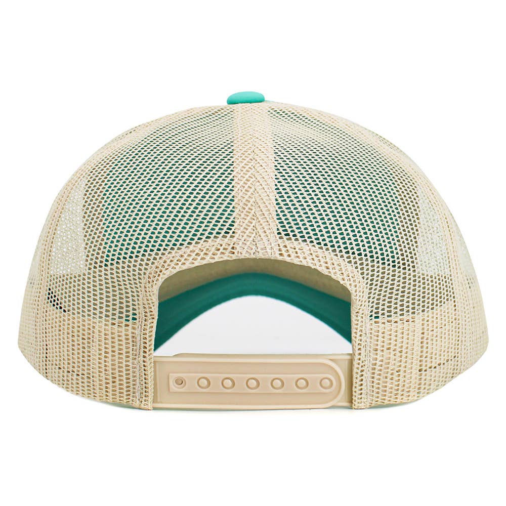 LAKE LIFE Message Embroidered Mesh Back Trucker Hat