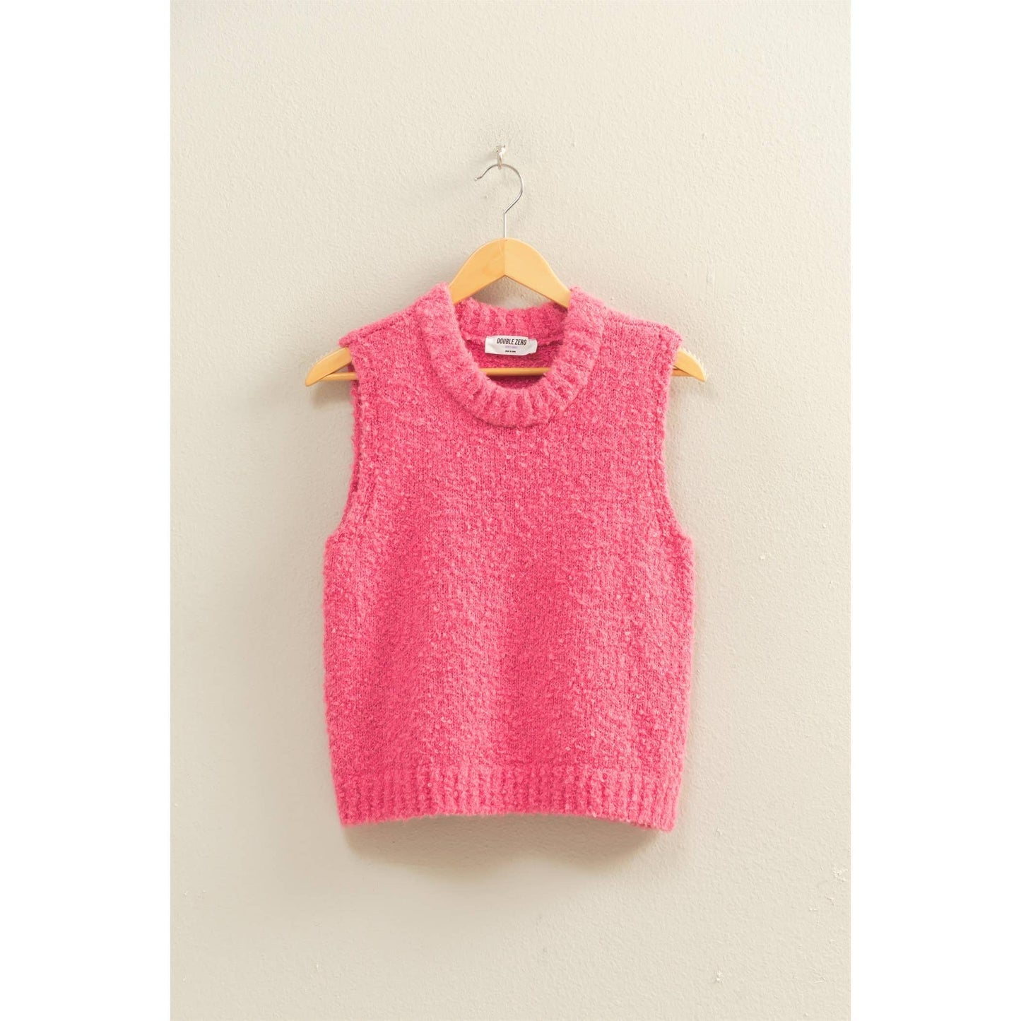 Crew Neck Sleeveless Sweater